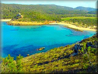 The virgin beach of Algaiarens in the ANEI of La Vall, Ciutadella de Menorca, is of special beauty
